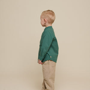 Textured Woven Cotton Trousers - Kids - Sand | 101199 Walter