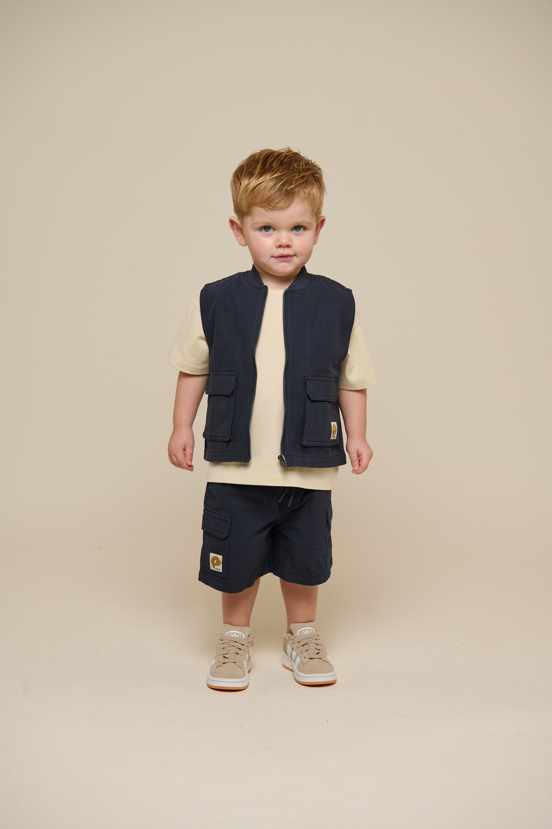 Canvas Cargo Gilet - Kids - Navy | 101130 Isack