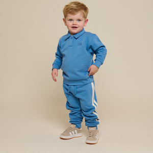 Polo Sweatshirt - Kids - Dusty Blue | 101253 Carter