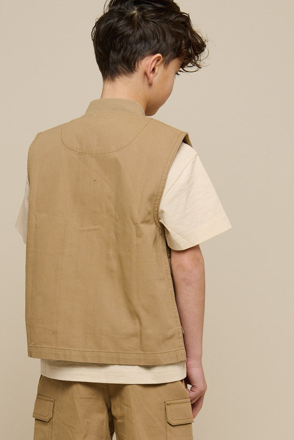 Canvas Cargo Weste - Tween - Khaki | 101129 Isack