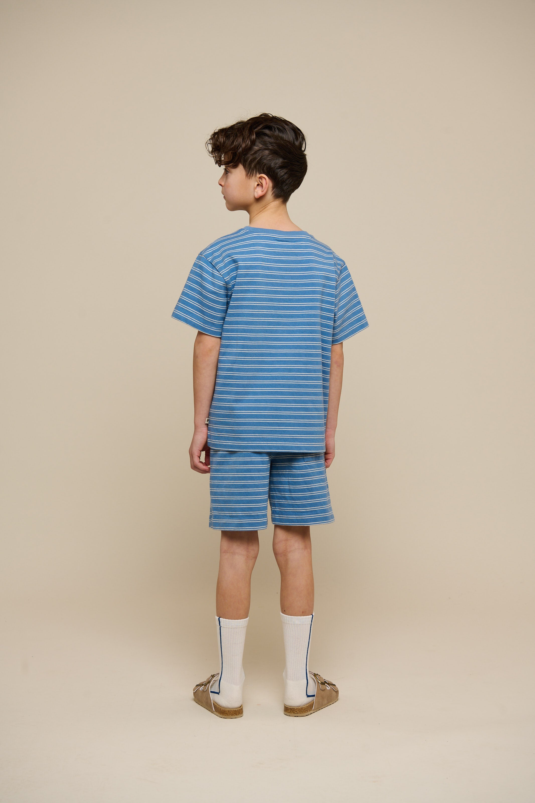 Striped T-shirt - Tween - Dusty Blue | 101180 Otto