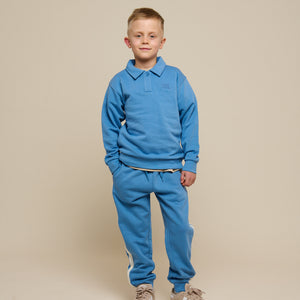 Polo Sweatshirt - Tween - Dusty Blue | 101254 Carter