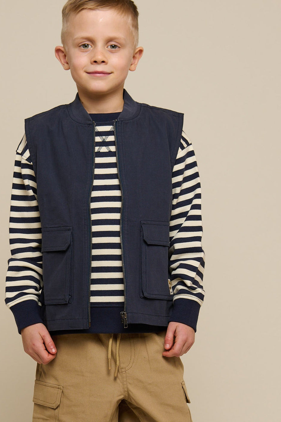 Canvas Cargo Weste - Tween - Navy | 101131 Isack