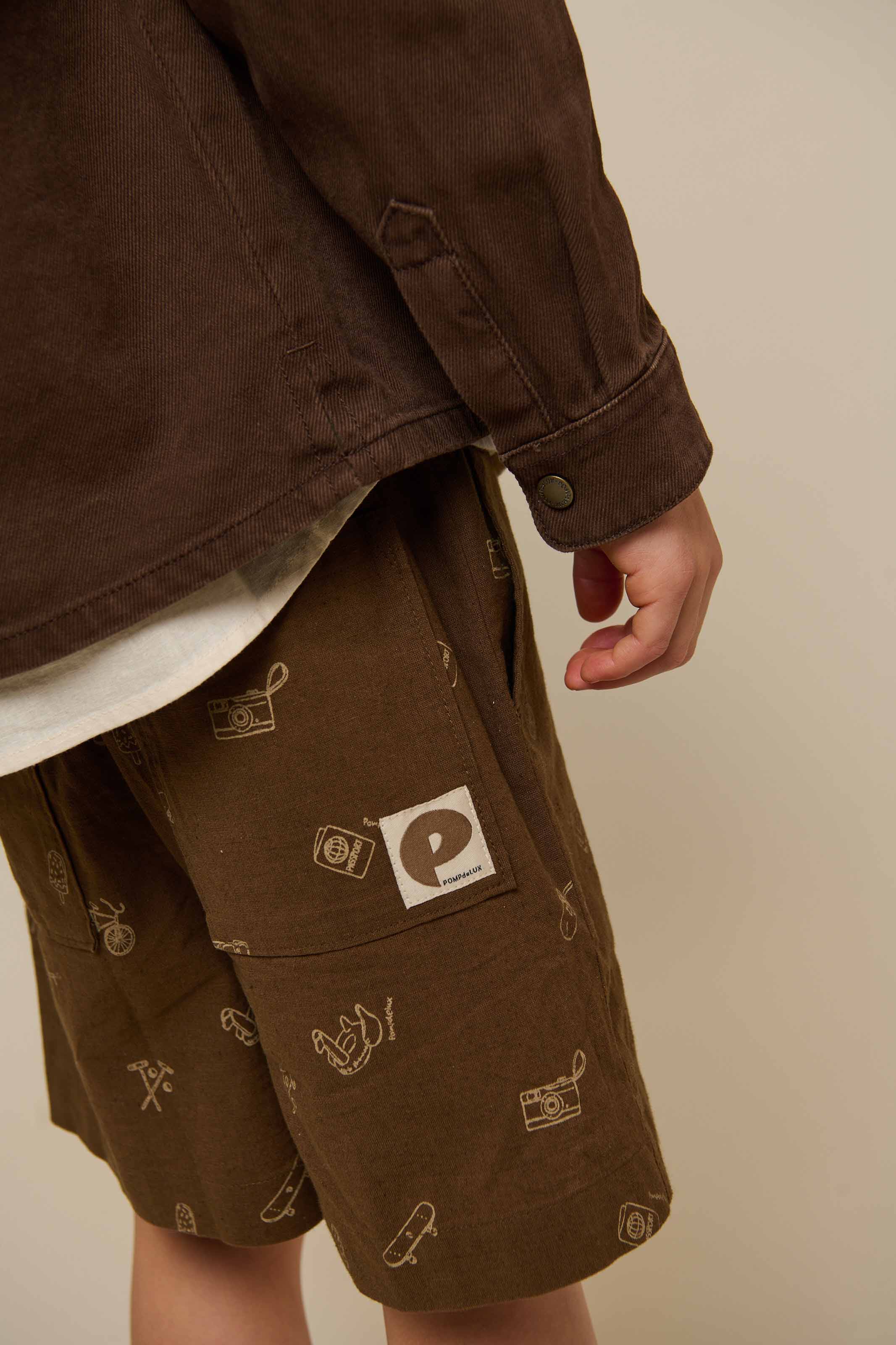 Twill Overshirt - Tween - Chocolate | 100611 Carter