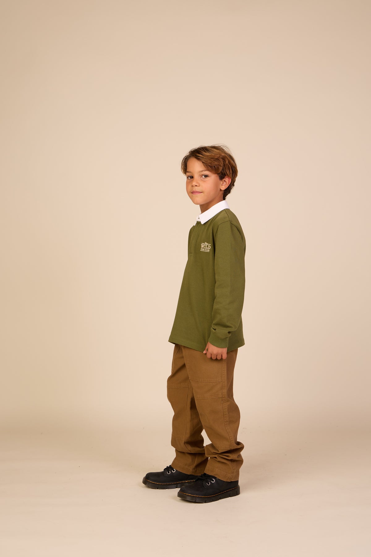 Long-Sleeve Jersey Polo - Tween - Moss Green | 101692 Ruben
