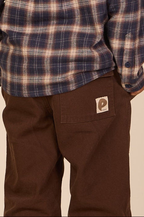 Canvas Patch Pocket Trousers - Kids - Dark Brown | 101531 Greyson