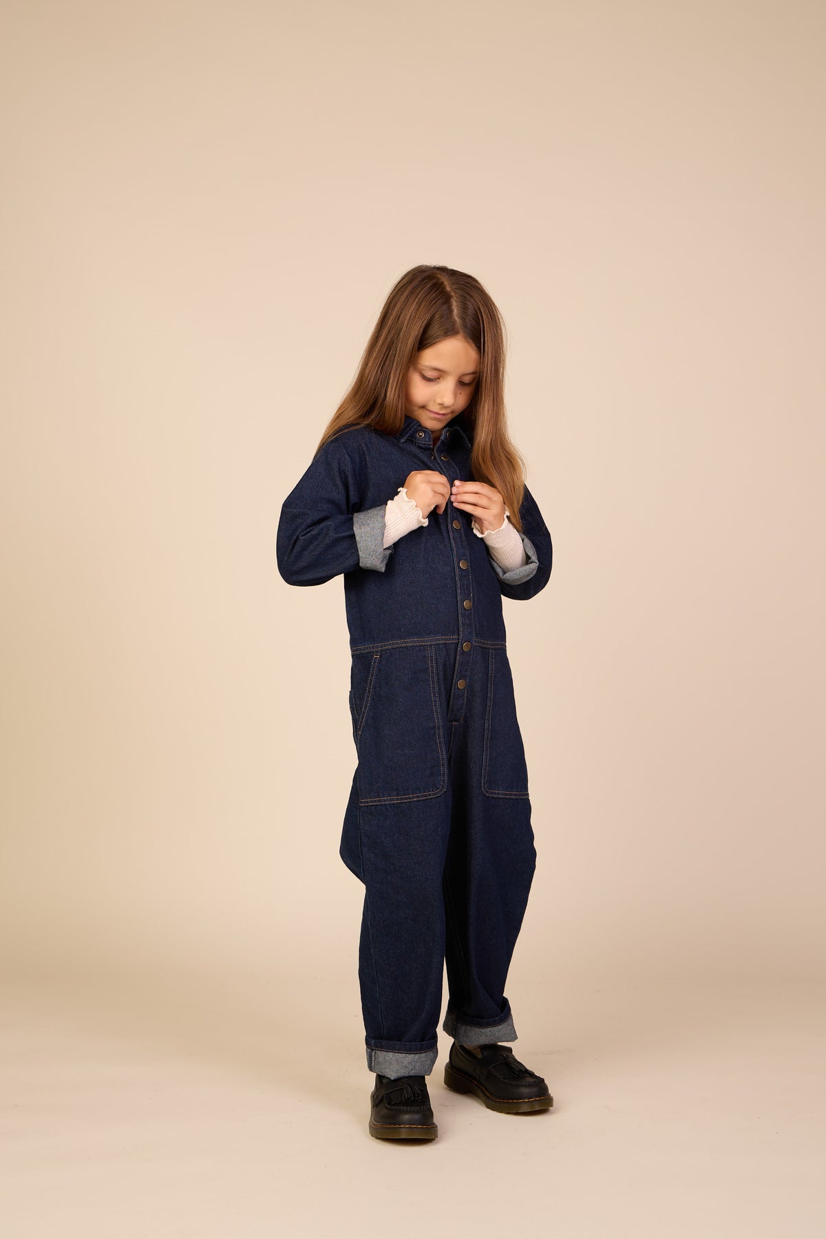 Denim Jumpsuit - Tween - Dark Blue | 101643 River