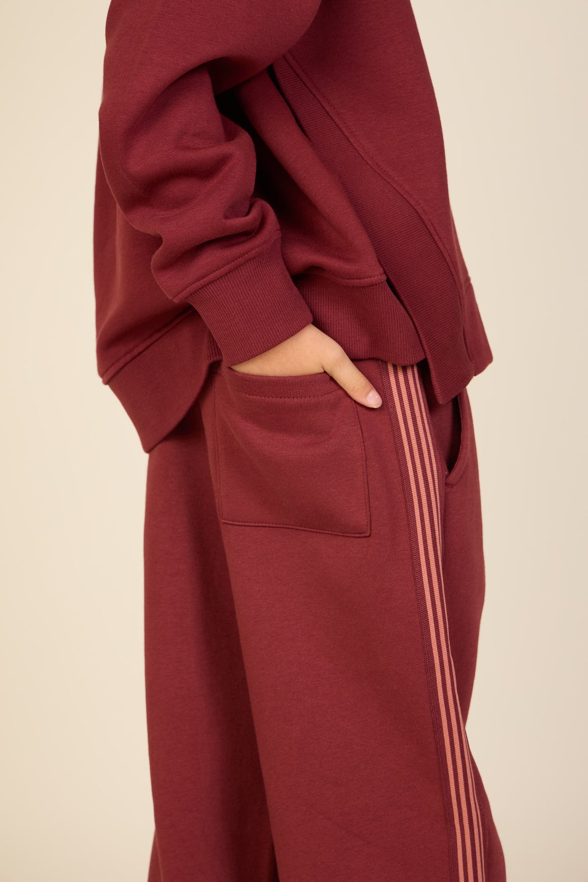 Side Tape Joggers - Tween - Bordeaux | 101629 Zoe