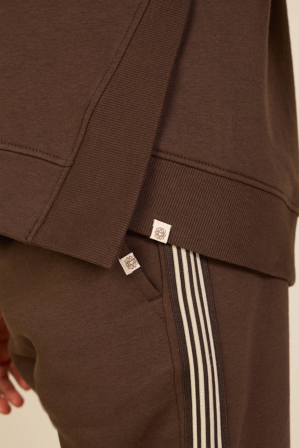 Side Tape Joggers - Tween - Dark Brown | 101631 Zoe