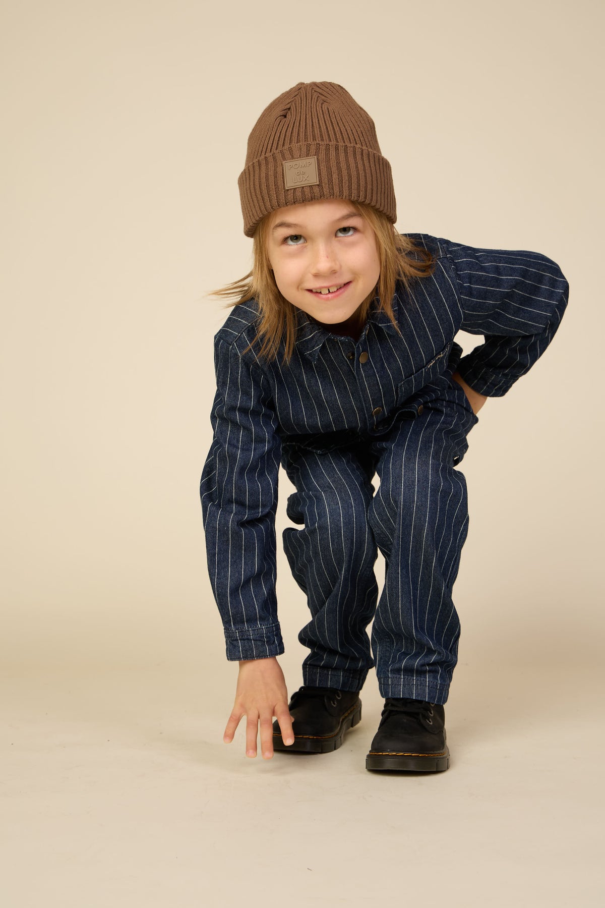Pinstripe Denim Overshirt - Tween - Dark Blue | 101515 Austin