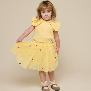 Frill Jersey Top - Kids - Sunlight | 101265 Selma