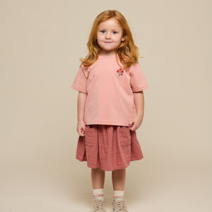 Flower Marked T-shirt - Kids - Powder Rose | 101292 Elsa