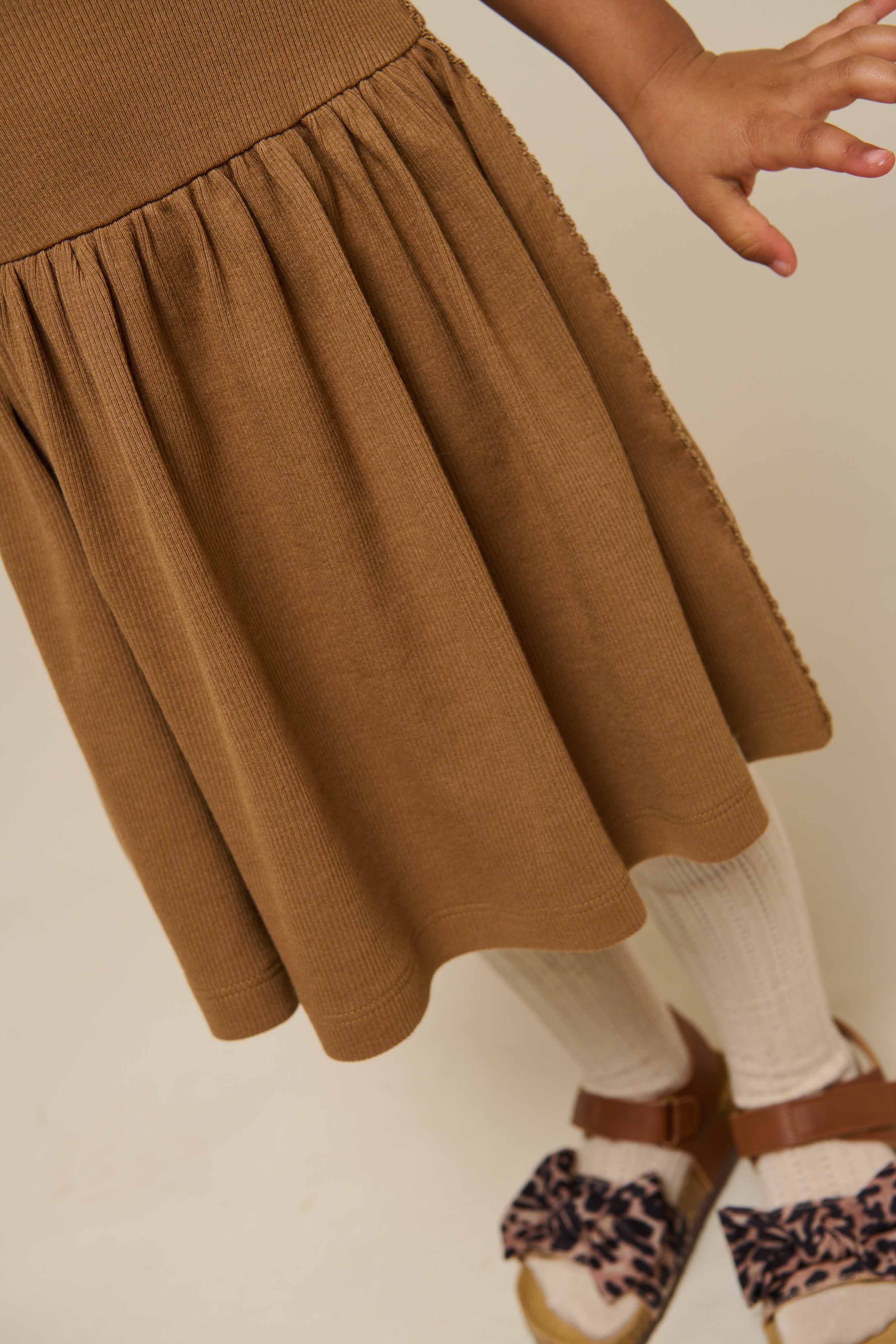 Modal Rib Sleeveless Dress - Kids - Coconut | 101297 Lottie