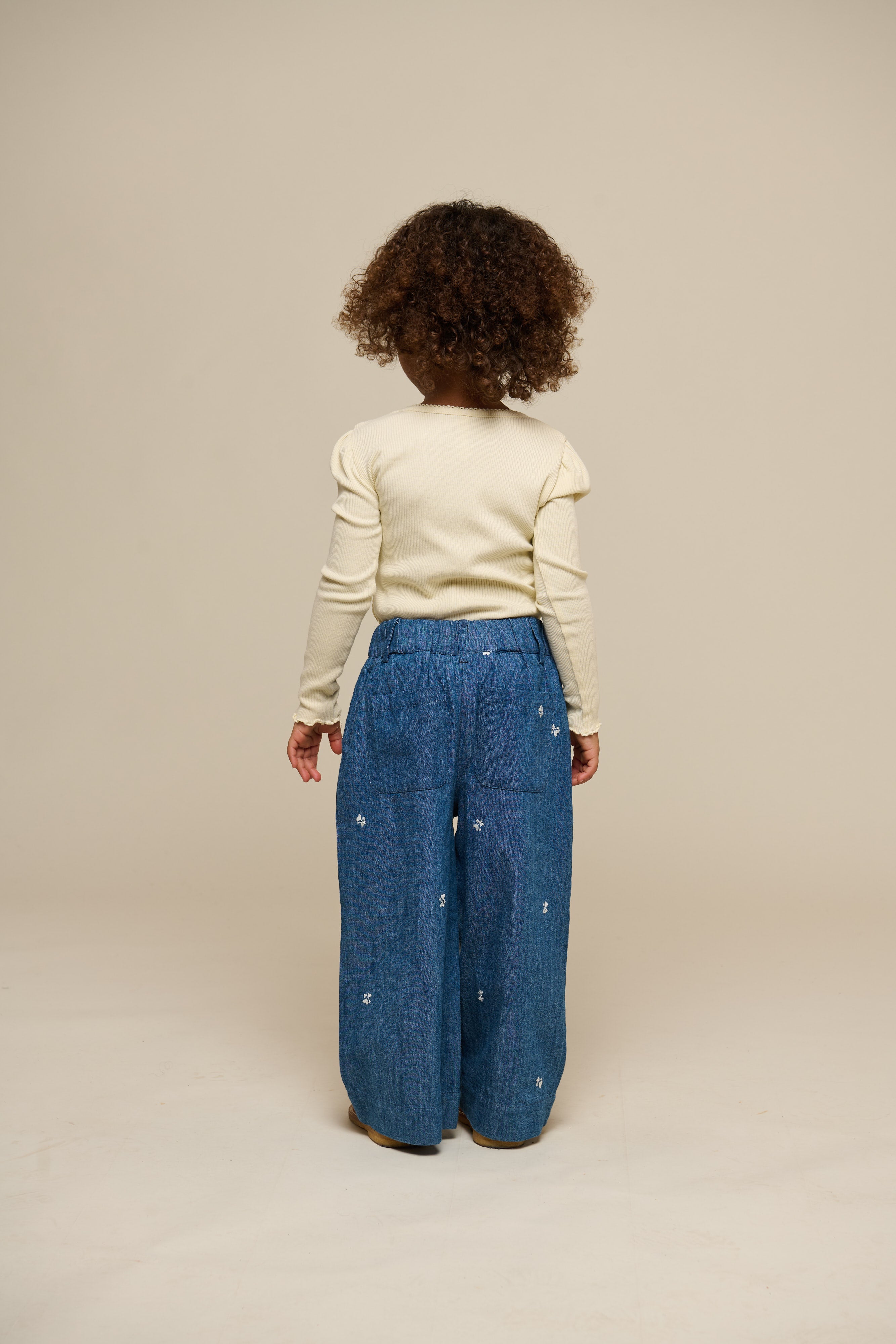 Modal Rib Long Sleeved T-shirt - Kids - OffWhite | 101312 Lottie