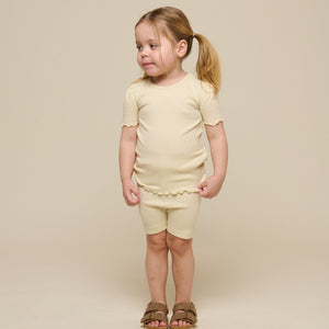 Modal Rib T-shirt - Kids - OffWhite | 101304 Lottie