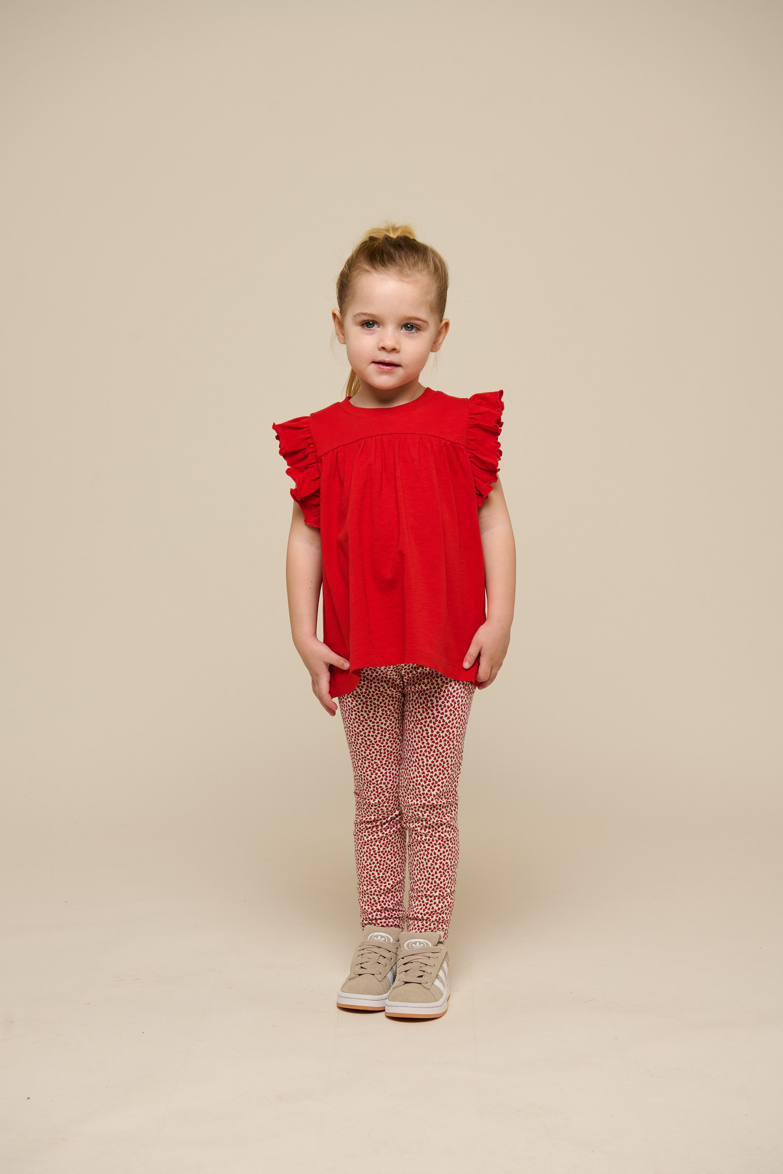 Jersey Blouse - Kids - Cherry Red | 101328 Lucia