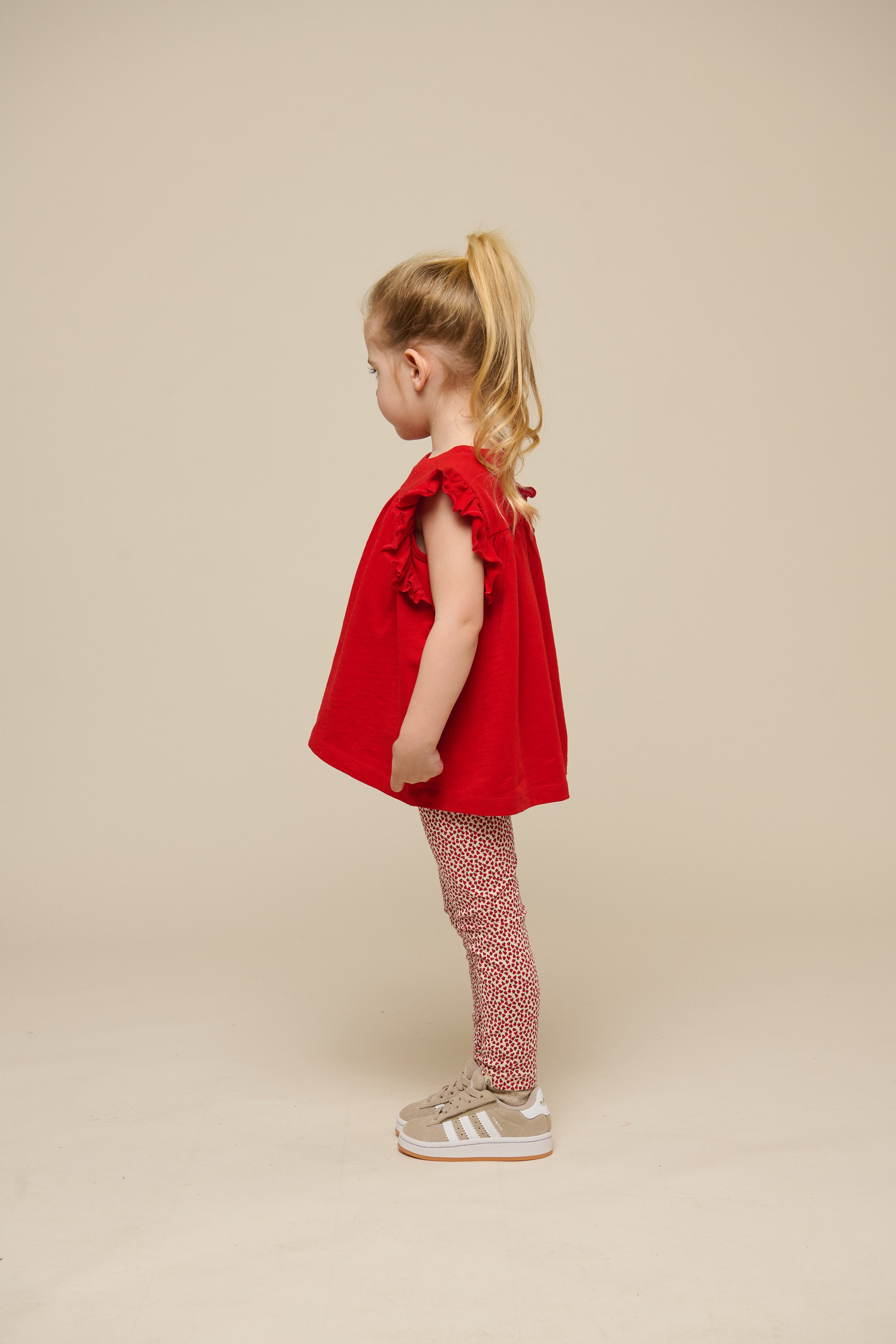 Jersey Blouse - Kids - Cherry Red | 101328 Lucia