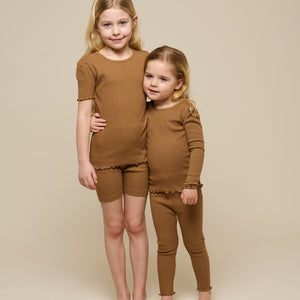 Modal Rib Long Sleeved T-shirt - Tween - Coconut | 101309 Lottie