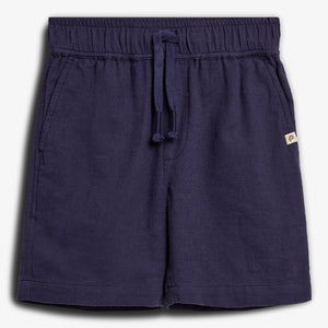 Baggy Linen Shorts - Navy | 100189 Noah