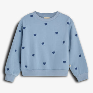 Sweatshirt with Embroidery - Tween - Blue | 100414 Liva