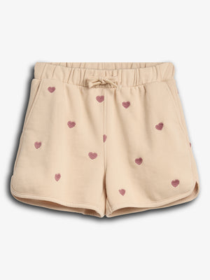 Sweat Shorts with Embroidery - Tween - Rose | 100198 Liva