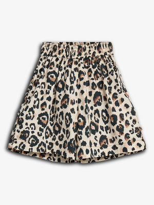 Baggy Poplin Shorts - Tween - Leopard print | 100222 Laura