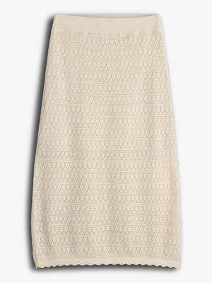 Knit Skirt - Tween - Off White | 100282 Vivi
