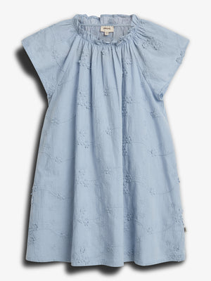 3D Embroidery Dress - Blue | 100296 Evelyn