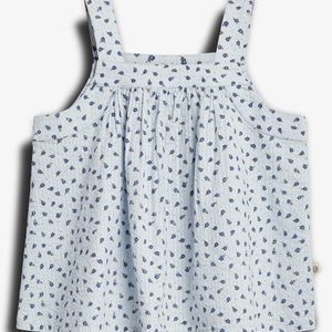 Flower Print top - Blue Flower | 100299 Annie