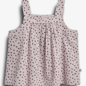 Flower Print top - Purple Flower | 100301 Annie