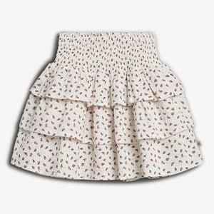 Flower Print Ruffle Skirt - Blush Flower | 100302 Annie