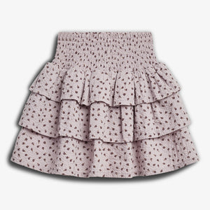 Flower Print Ruffle Skirt - Purple Flower | 100304 Annie