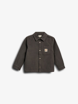 Canvas Overshirt - Kids - Dark Grey | 100129 Dereck