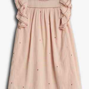 Dress with Contraste Embroidery - Rose | 100478 Harper