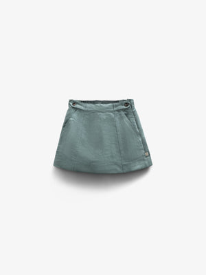 Faux Suede Skirt - Tween - Dark Green | 100595 Selene