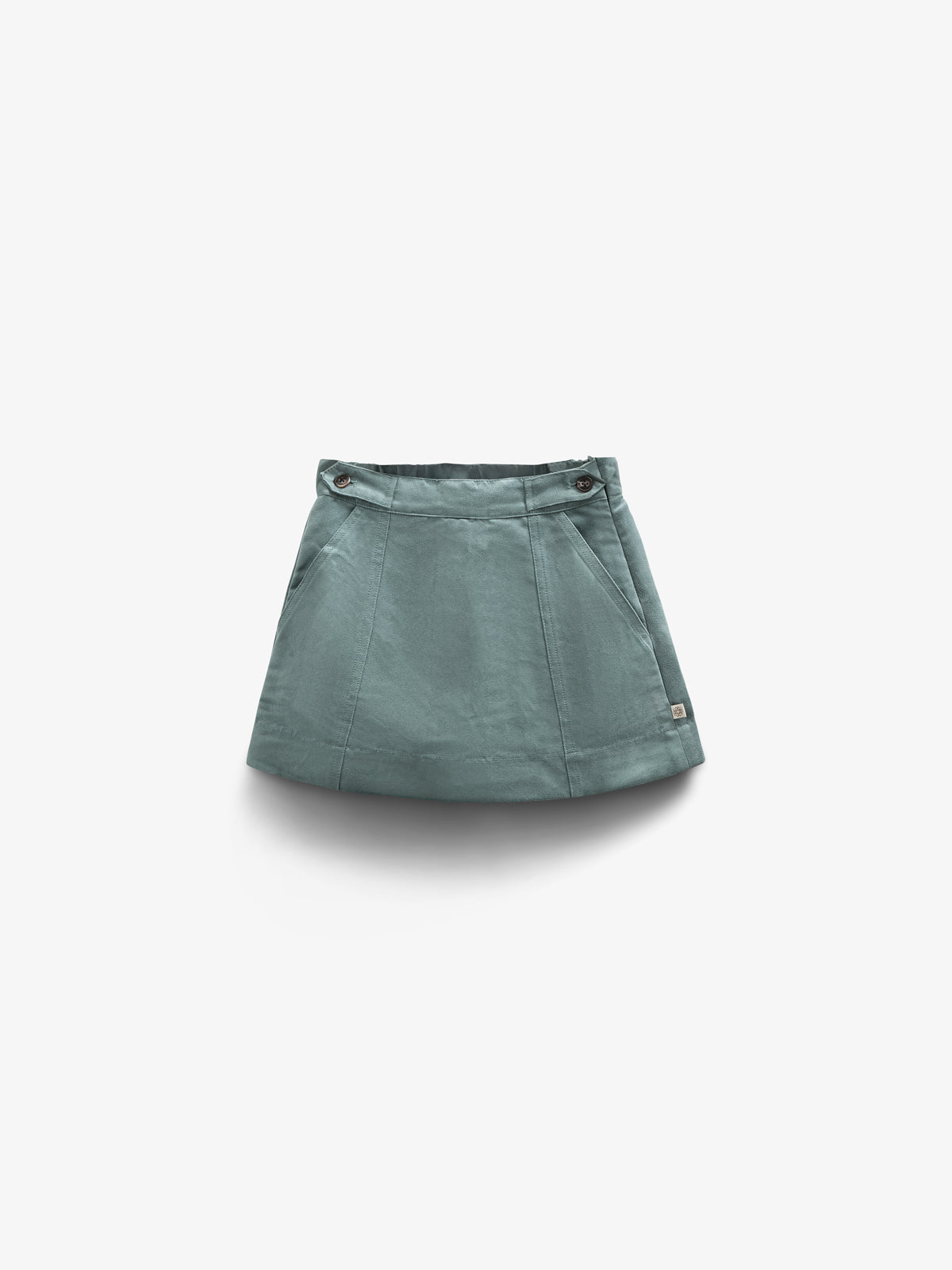 Faux Suede Skirt - Tween - Dark Green | 100595 Selene