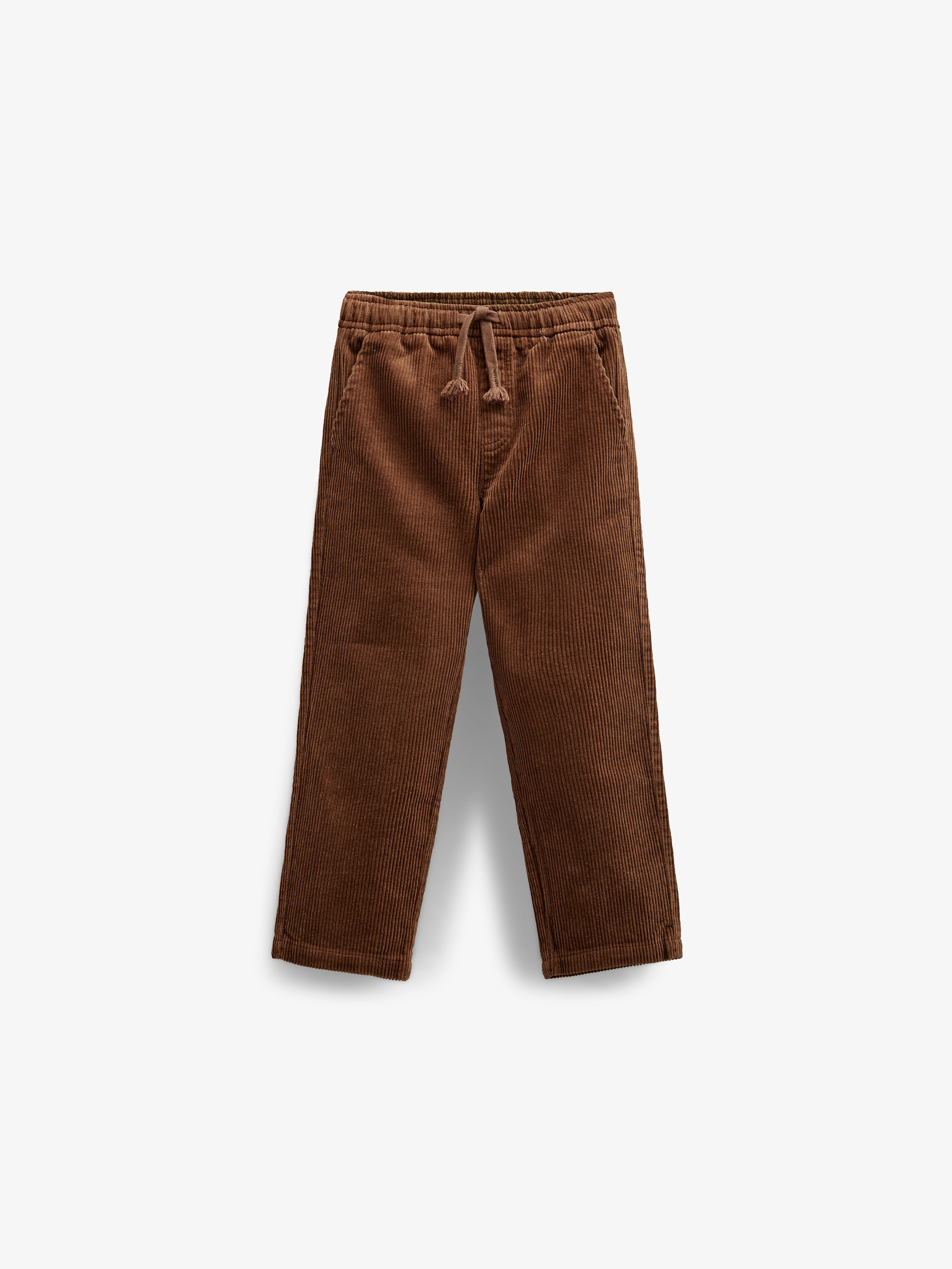 Corduroy Pull-on Trousers with String - Tween - Coffee | 100604 Jace