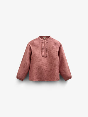 Printed Crepe viscose Shirtblouse - Tween - Rose | 100657 Ana