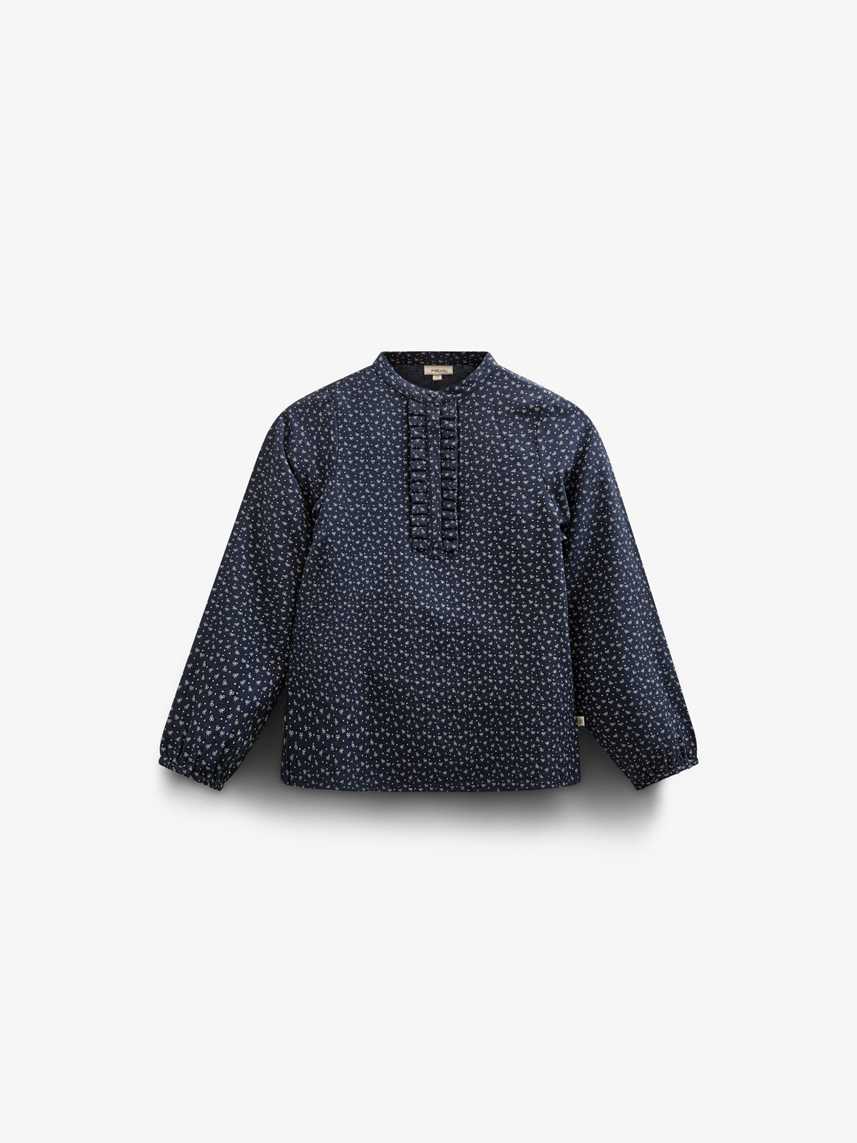 Printed Crepe viscose Shirtblouse - Tween - Navy | 100658 Ana