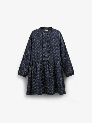 Printed Crepe viscose Dress - All - Navy | 100662 Ana