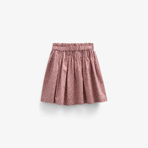 Printed Cotton Poplin Skirt - Tween - Vintage Red | 100797 Allie