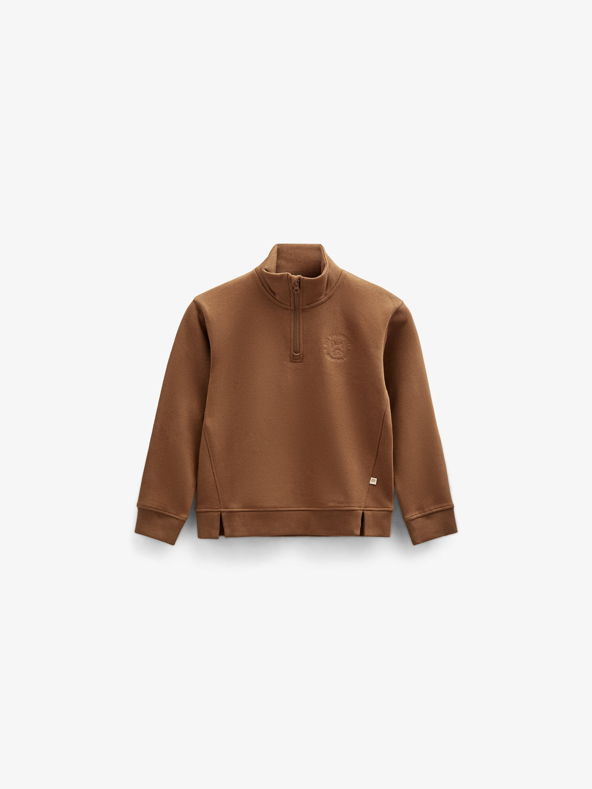 Half Zip Sweatshirt - Tween - Coffee | 100809 Tristan