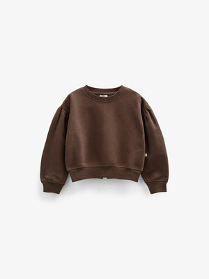 Bow Detail Sweatshirt - Kids - Chocolate | 100814 Ruth