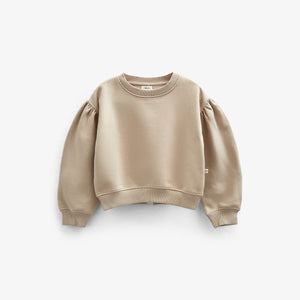 Bow Detail Sweatshirt - Kids - Caffe Latte | 100816 Ruth