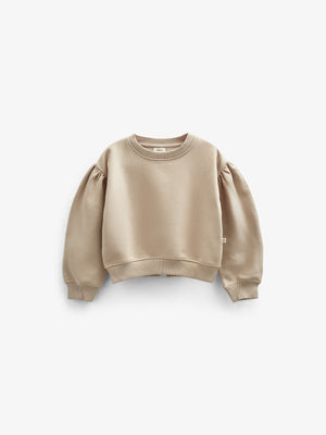 Bow Detail Sweatshirt - Kids - Caffe Latte | 100816 Ruth