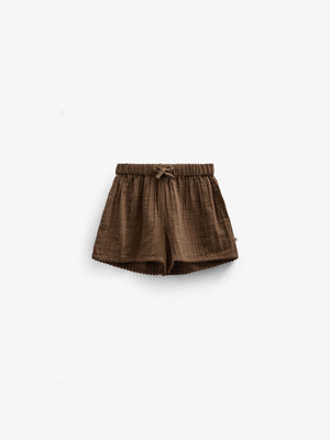 Gauze Shorts - Tween - Dark Brown | 100923 Jasmine