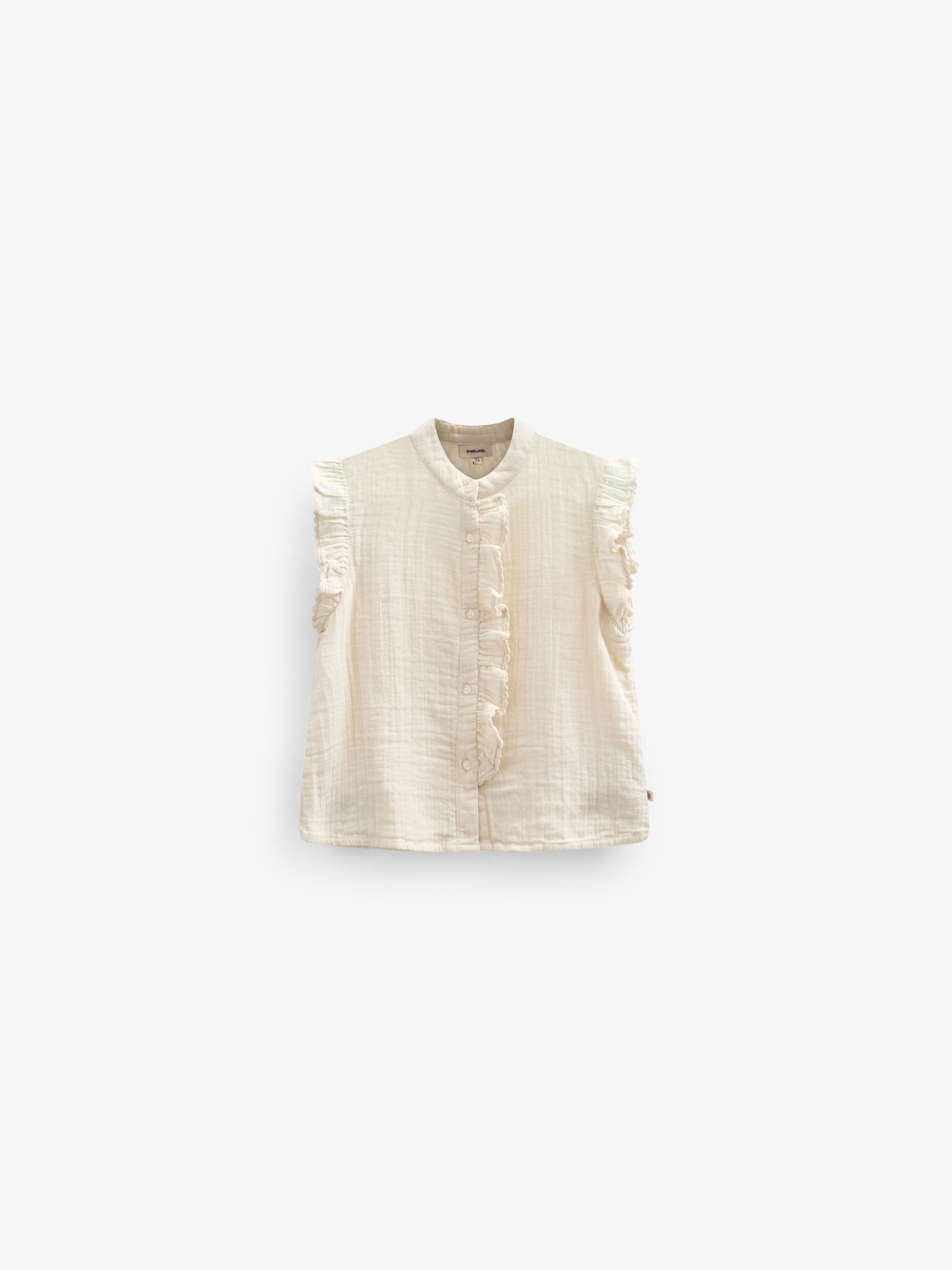 Gauze Sleeveless Top - Kids - Off White | 100930 Jasmine