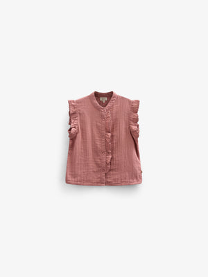Gauze Sleeveless Top - Tween - Old Rose | 100933 Jasmine