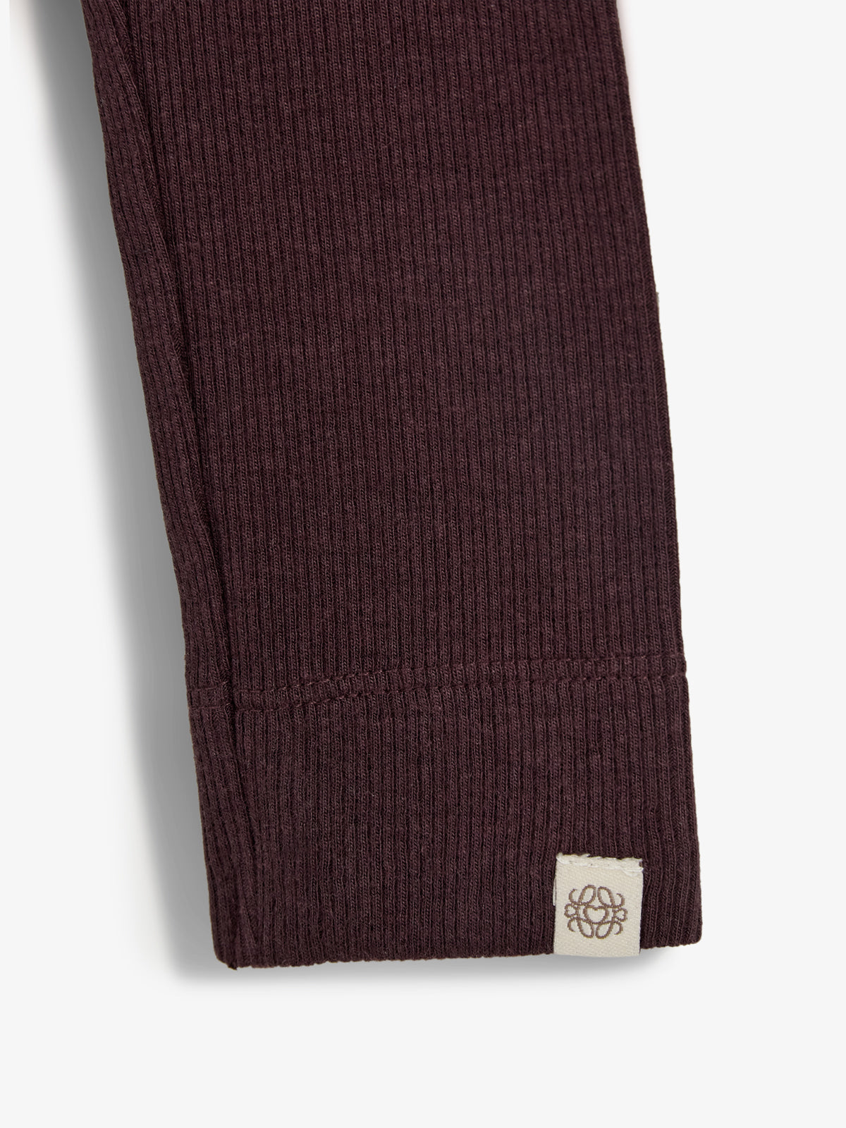Basic Modal Rib Leggings - Little - Dark Purple
