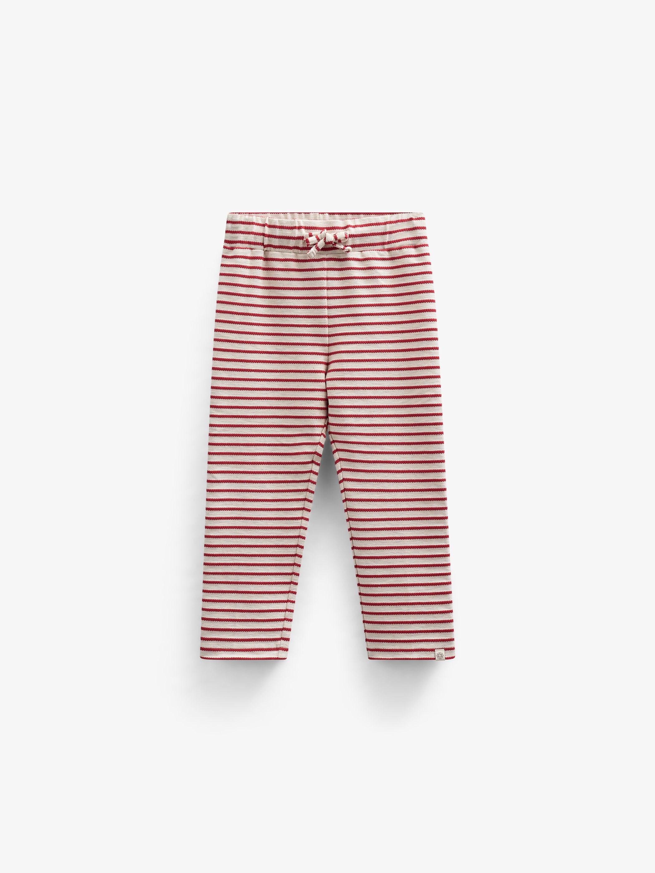 Striped Jersey Trousers - Kids - Cherry Red | 100999 Emmie